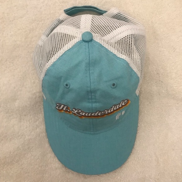 Paramount for Ft. Lauderdale Adjustable Light Blue Cloth Mesh Travel Cap - Picture 5 of 14